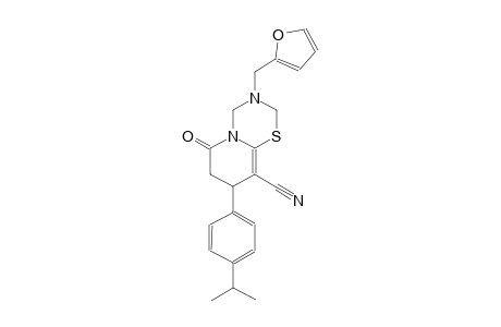 2H,6H-pyrido[2,1-b][1,3,5]thiadiazine-9-carbonitrile, 3-(2-furanylmethyl)-3,4,7,8-tetrahydro-8-[4-(1-methylethyl)phenyl]-6-oxo-