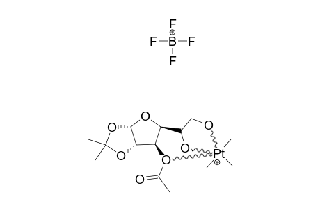 [PTME3-(3-O-ACETYL-1,2-O-ISOPROPYLIDENE-ALPHA-D-GLUCOFURANOSE)]-BF4