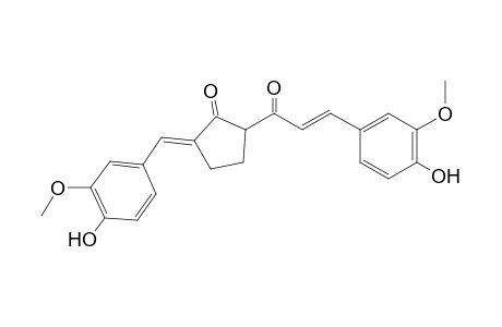 2-[(E)-3-(4-Hydroxy-3-methoxyphenyl)acryloyl]-5-[1-(4-hydroxy-3-methoxyphenyl)-meth-(E)-ylidene]cyclopentanone