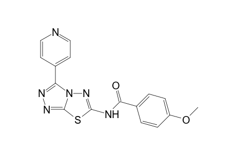 4-Methoxy-N-(3-(pyridin-4-yl)-[1,2,4]triazolo[3,4-b][1,3,4]thiadiazol-6-yl)benzamide