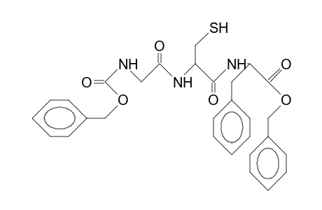 N-Benzyloxycarbonylglycyl-L-cysteinyl-L-phenylal anine benzyl ester