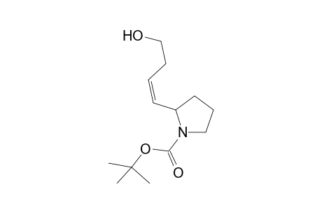 (+)-N-tert-Butyloxycarbonyl-2-(1-(Z)-buten-4-hydroxy)pyrrolidine