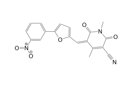 3-pyridinecarbonitrile, 1,2,5,6-tetrahydro-1,4-dimethyl-5-[[5-(3-nitrophenyl)-2-furanyl]methylene]-2,6-dioxo-, (5Z)-