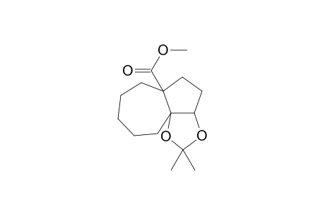 Methyl (3aS*,5aR*,10aS*)-octahydro-2,2-dimethyl-5H-azuleno[1,8a-d]-1,3-dioxole-5a-carboxylate