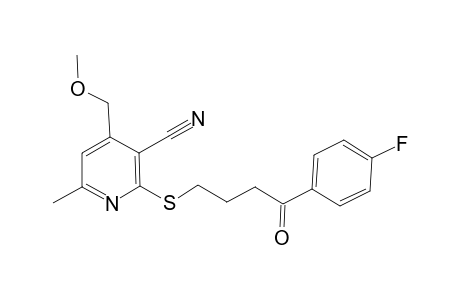 2-[4-(4-Fluoro-phenyl)-4-oxo-butylsulfanyl]-4-methoxymethyl-6-methyl-nicotinonitrile