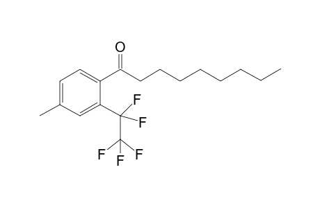 1-(4'-Methyl-6'-pentafluoroethyl)phenylnonan-1-one