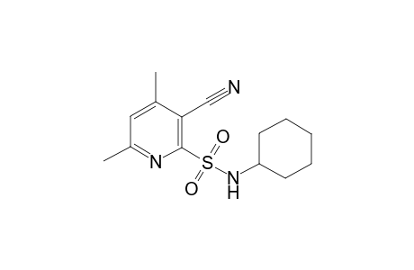 2-Pyridinesulfonamide, 3-cyano-N-cyclohexyl-4,6-dimethyl-