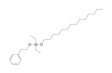 Silane, diethyl(2-phenylethoxy)tetradecyloxy-