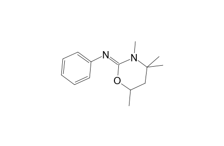 N-[(2E)-3,4,4,6-Tetramethyl-1,3-oxazinan-2-ylidene]aniline