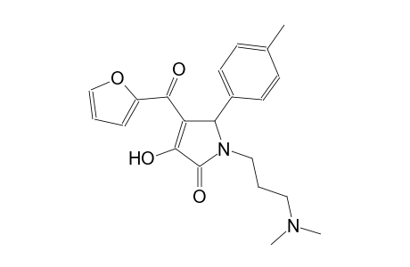 2H-pyrrol-2-one, 1-[3-(dimethylamino)propyl]-4-(2-furanylcarbonyl)-1,5-dihydro-3-hydroxy-5-(4-methylphenyl)-