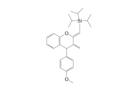 2-(Z)-Triisopropylsilylmethylene-3-methylidene-4-(4-methoxyphenyl)-chromane