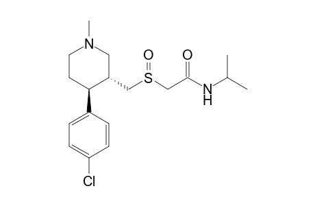 2-[(3R,4S)-4-(4-Chlorophenyl)-1-methyl-piperidin-3-ylmethanesulfinyl]-N-isopropyl-acetamide