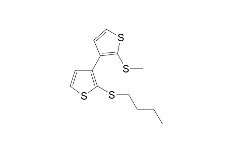 3,3'-Bithiophene, 2-(butylthio)-2'-(methylthio)-