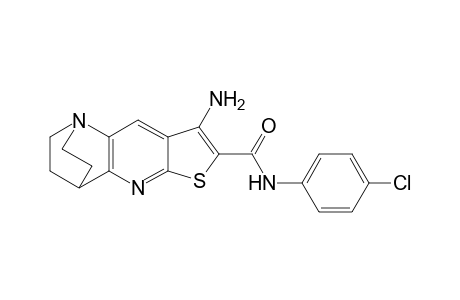 7-Thia-1,9-diazatetracyclo[9.2.2.0(2,10).0(4,8)]pentadeca-2(10),3,5,8-tetraene-6-carboxamide, 5-amino-N-(4-chlorophenyl)-