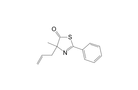 5(4H)-Thiazolone, 4-methyl-2-phenyl-4-(2-propenyl)-