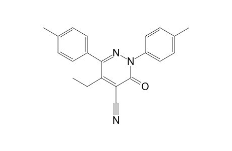 5-Ethyl-3-oxo-2,6-di-p-tolyl-2,3-dihydropyridazine-4-carbonitrile