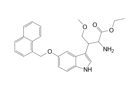 3-[5-(1-Naphthylmethyloxy)indol-3-yl]-2-amino-(4-methoxymethylbutanoic acid ethyl ester