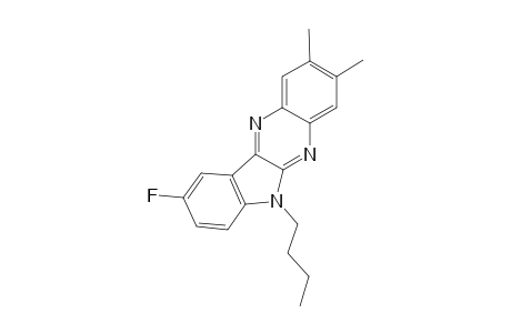 6-Butyl-9-fluoro-2,3-dimethyl-6H-indolo-[2,3-b] quinoxaline