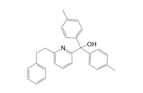 (6-Phenylethylpyridin-2-yl)-di-p-tolylmethanol