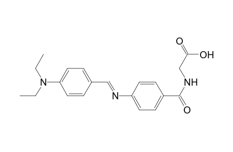 Acetic acid, 2-[4-(4-diethylaminobenzylidenamino)benzoylamino]-