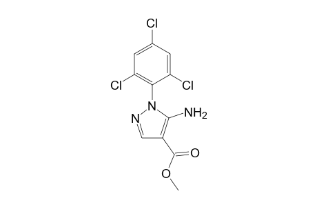 1H-Pyrazole-4-carboxylic acid, 5-amino-1-(2,4,6-trichlorophenyl)-, methyl ester
