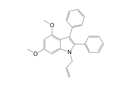 4,6-Dimethoxy-2,3-diphenyl-1-(prop-2'-enyl)indole