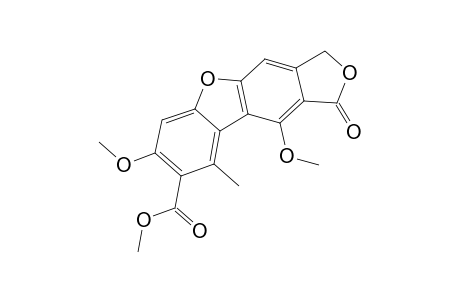 Isobenzofuro[5,6-b]benzofuran-8-carboxylic acid, 1,3-dihydro-7,10-dimethoxy-9-methyl-1-oxo-, methyl ester