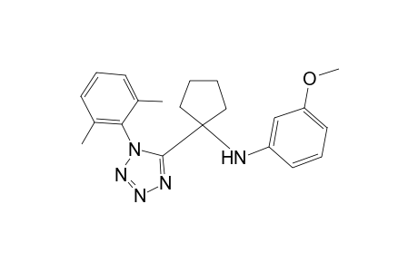 Tetrazole, 5-[1-(3-methoxyphenylamino)cyclopentyl]-1-(2,6-dimethylphenyl)-