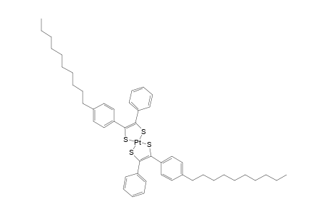 Bis(4-decyl-phenyl)-diphenyl-tetrathio-platinum complex