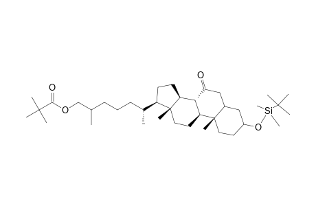 3.beta.-[(t-Butyldimethylsilyl)oxy]-26-(pivaloyloxy)cholest-5.alpha.-an-7-one