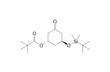 (3S,5S)-3-tert-Butylcarbonyloxy-5-(tert-butyldimethylsilyloxy)cyclohexan-1-one