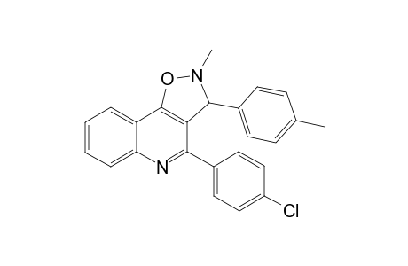 2-Methyl-4-(4-chlorophenyl)-3-(4-methylphenyl)isoxazolino[4,5-c]quinoline