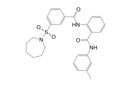 benzamide, 2-[[3-[(hexahydro-1H-azepin-1-yl)sulfonyl]benzoyl]amino]-N-(3-methylphenyl)-