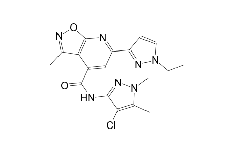 isoxazolo[5,4-b]pyridine-4-carboxamide, N-(4-chloro-1,5-dimethyl-1H-pyrazol-3-yl)-6-(1-ethyl-1H-pyrazol-3-yl)-3-methyl-