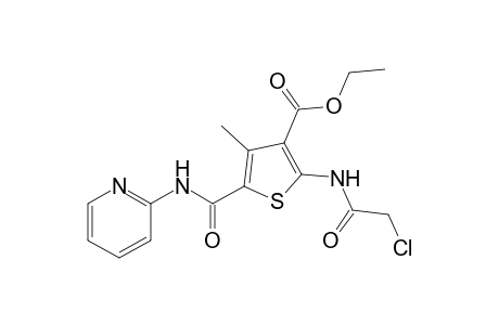 Ethyl 2-(2-chloroacetamido)-4-methyl-5-(pyridin-2-ylcarbamoyl)thiophene-3-carboxylate