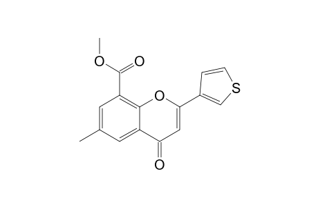 8-(Methoxycarbonyl)-6-methyl-2-(3'-thienyl)-4H-[1]benzopyran-4-one