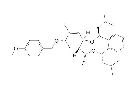 (2S,4aR,6S,11S,13aR)-6,11-Diisobutyl-2-(4-methoxy-benzyloxy)-3-methyl-1,2,4a,6,11,13a-hexahydro-5,12-dioxa-dibenzo[a,e]cyclononen-13-one