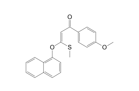 3-(Methylthio)-3-(1-naphthyloxy)-1-(4-methoxyphenyl)prop-2-en-1-one