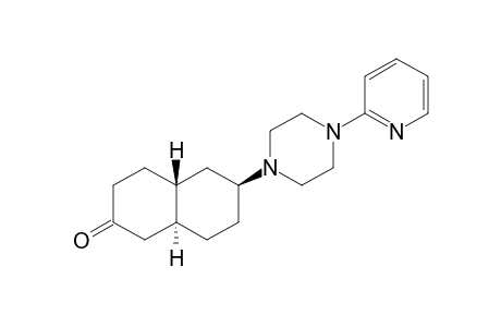 (2.beta.,4a.alpha.,8a.beta.)-2-[4-(2-Pyridinyl)-1-piperazinyl]-1,2,3,4,4a,7,8,8a-octahydronaphthalen-6(5'H)-one