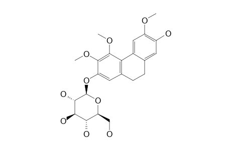 ICARISIDE-A(7);7-HYDROXY-3,4,6-TRIMETHOXY-9,10-DIHYDROPHENANTHRENE-2-O-BETA-D-GLUCOPYRANOSIDE