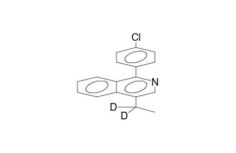 1-(4-CHLOROPHENYL)-4-DEUTERIOETHYLISOQUINOLINE