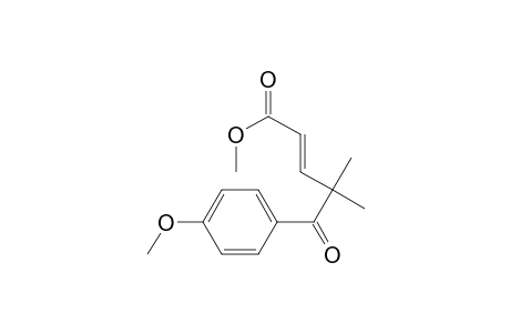2-Pentenoic acid, 5-(4-methoxyphenyl)-4,4-dimethyl-5-oxo-, methyl ester, (E)-