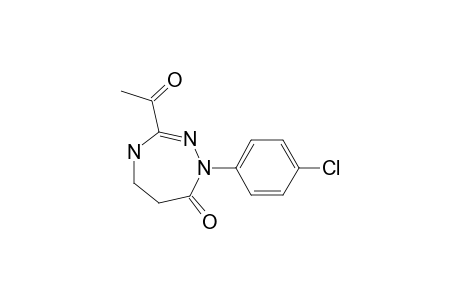 3-ACETYL-1-(4-CHLOROPHENYL)-1,4,5,6-TETRAHYDRO-1-H-1,2,4-TRIAZEPIN-7-ONE
