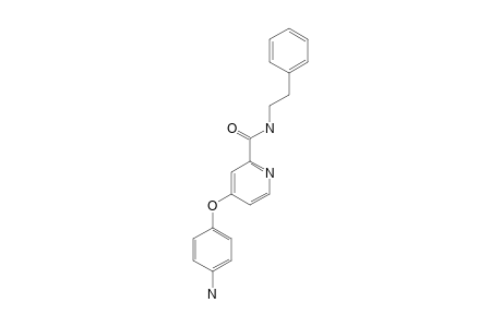 4-(4-AMINOPHENOXY)-N-PHENYLETHYL-PYRIDINE-2-CARBOXAMIDE