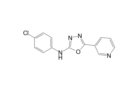 2-(3-Pyridyl)-5-(4-chlorophenylamino)-1,3,4-oxadiazole