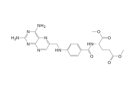 L-Glutamic acid, N-[4-[[(2,4-diamino-6-pteridinyl)methyl]amino]benzoyl]-, dimethyl ester