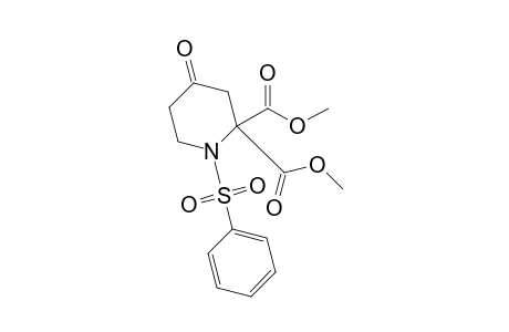 Dimethyl N-(benzenesulfonyl)-4-oxopiperidine-2,2-dicarboxylate