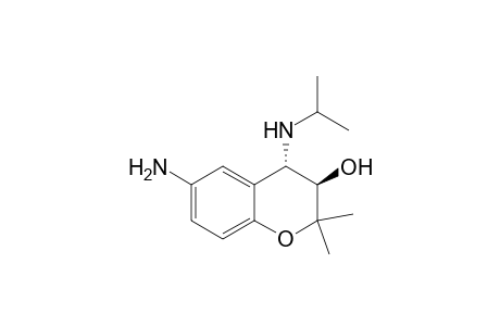 trans-6-Amino-3,4-Dihydro-2,2-dimethyl-4-isopropylamino-2H-1-benzopyran-3-ol