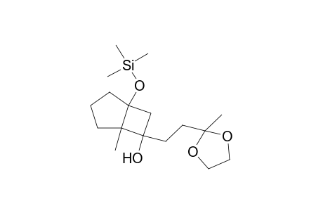 6-(3,3-Dimethylenedioxy)butyl)-5-methyl-1-(trimethylsiloxy)bicyclo[3.2.0]heptan-6-ol