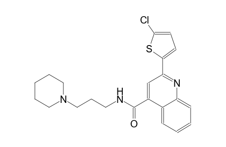 4-quinolinecarboxamide, 2-(5-chloro-2-thienyl)-N-[3-(1-piperidinyl)propyl]-